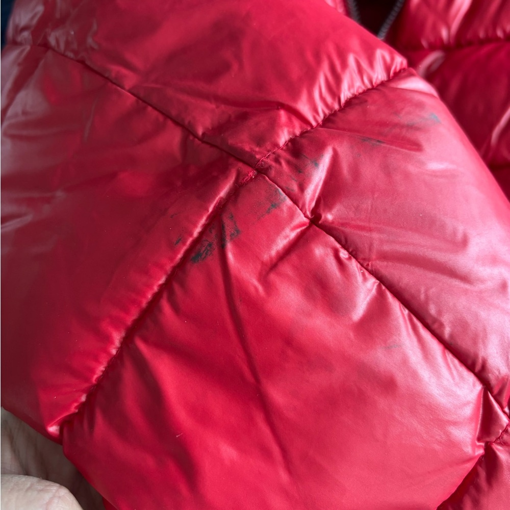 Guess Red Puffer Jacket - Picture 3 of 4